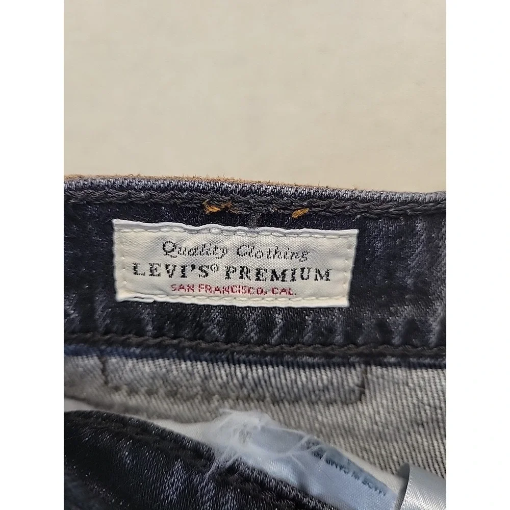 Vintage Levi's 501 Button Fly Jeans Gray USA Made Straight Leg Measures 29x29